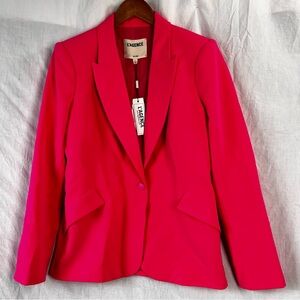 L’Agence Pink Glo Chamberlain Blazer Jacket Womens Size 8 One Button New READ